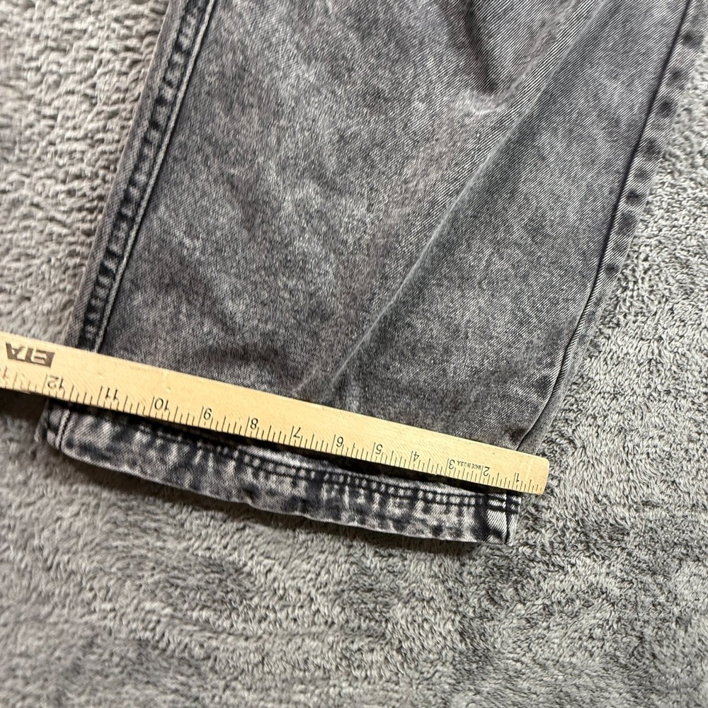 Justify Y2K Cargo Wide Leg Denim Jeans Elastic Waist Womens L Gray - Picture 6 of 8